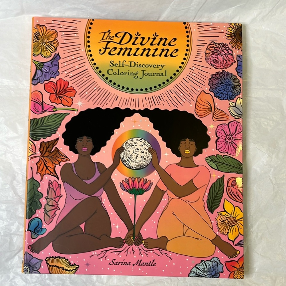 The Divine Feminine Self-Discover Coloring Journal Book Teens and Adults NEW